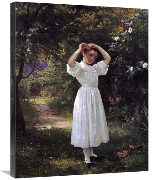 Global Gallery GCS-281779-30-142 30 in. The Flower Girl Art Print - Jo