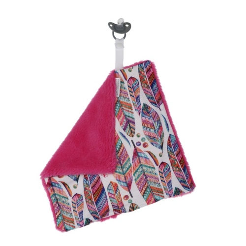 Light as a Feather - Doodalou Minky and Faux Fur Pacifier Blanket