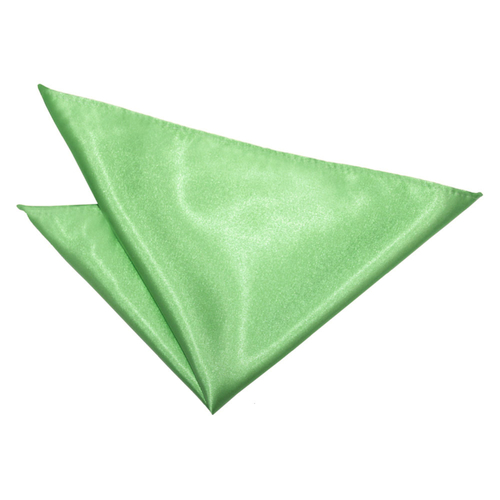 Plain Satin Handkerchief - Lime Green