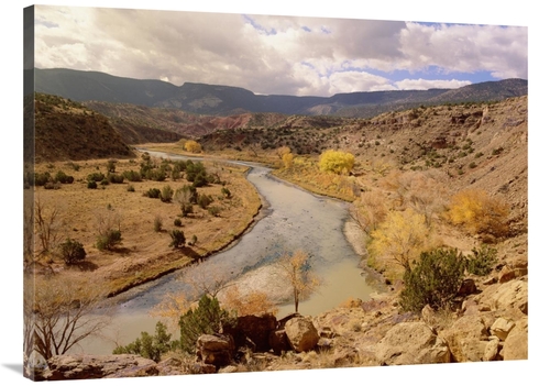 Global Gallery GCS-395989-3040-142 30 x 40 in. Rio Chama in Autumn&#44