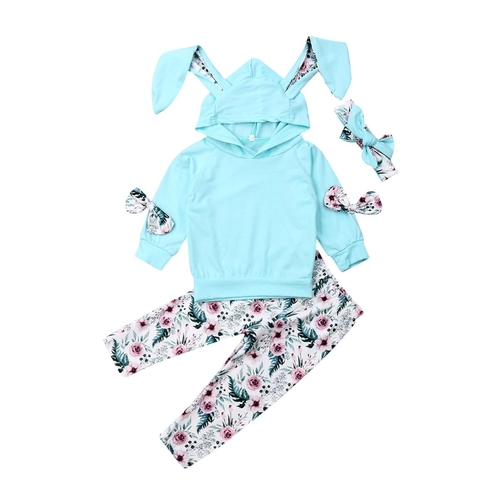 0 3Y Toddler Kid Baby Girl Clothes Sets 3pcs 3D