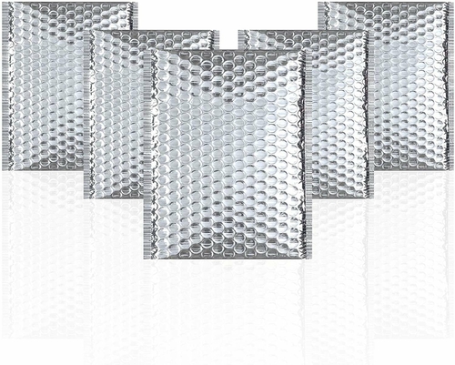 Pack of 25 Silver Thermal Insulated Bubble Mailers 8x11 Food Grade