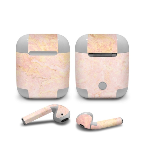 DecalGirl AAP-ROSE-MARBLE Apple Air Pods Skin - Rose Gold Marble