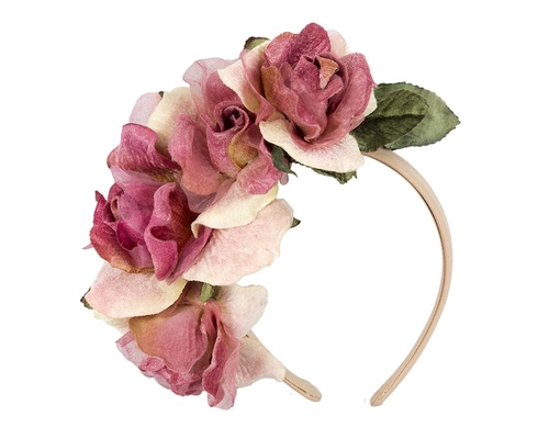 Flower headband fascinator