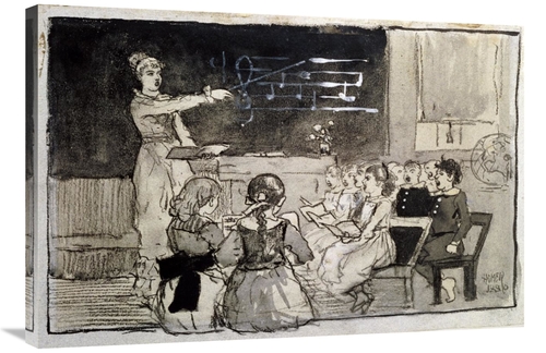 Global Gallery GCS-268127-36-142 36 in. The Music Lesson Art Print - W