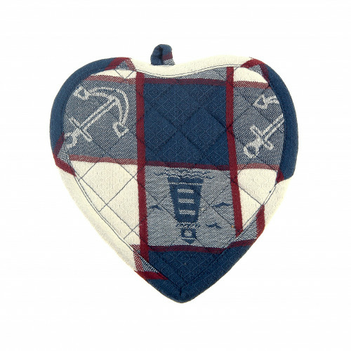 AG-41232S-2 Pot Holders Heart, Light House - Set of 2