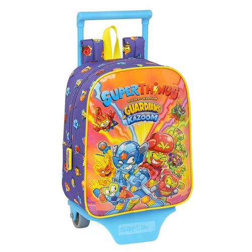 School Rucksack with Wheels SuperThings Guardians of Kazoom Purple