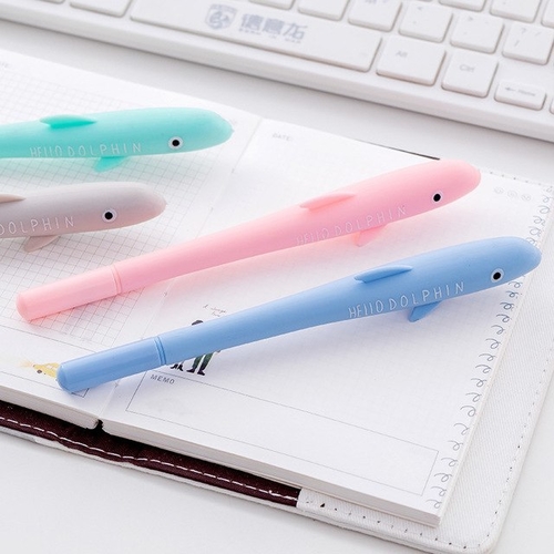 2 pcs Cute dolphin Gel Pen gel ink pen Kawaii