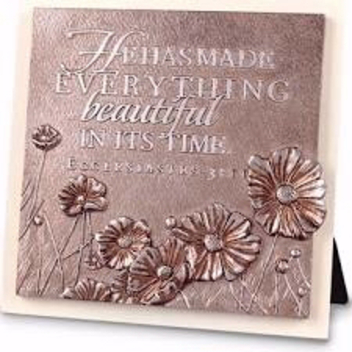 Lighthouse Christian Products 192573 Plaque-Moments Of Faith - Flowers