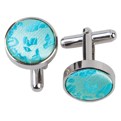 Paisley Cufflinks - Turquoise