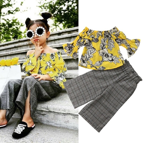 2018 Fashion Sweet Toddler Girl Summer 2PCS 2 7Y