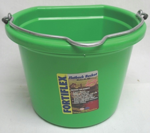 Fortex Industries Inc Flatback Bucket- Mango Green 8 Quart - FB-108 MA