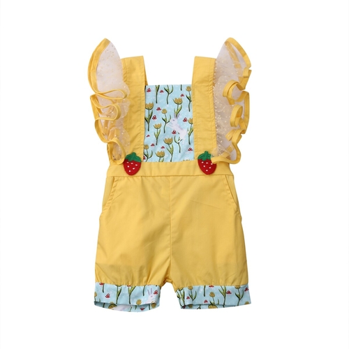  Toddler Baby Girl Flower Lace One Piece