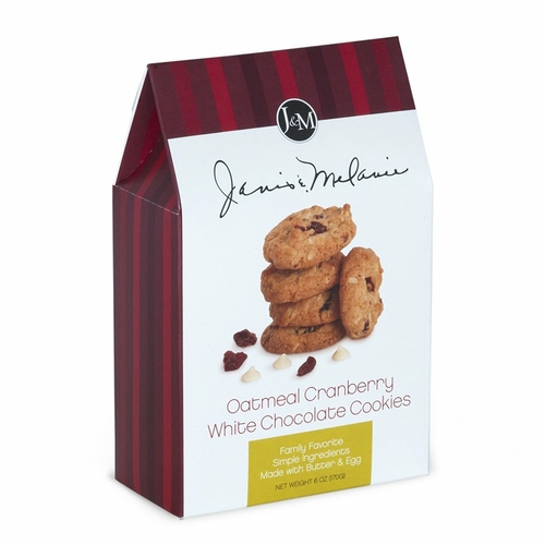 JM Foods OCW76 Oatmeal Cranberry White Chocolate Cookie - 6 oz.