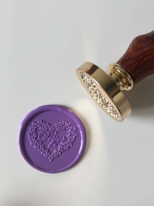 Personalized Heart shape Wax Seal Stamp with names