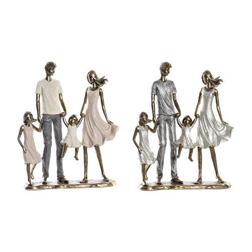 Decorative Figure DKD Home Decor 20,5 x 7,5 x 24,5 cm Copper Family (2