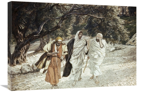 Global Gallery GCS-280288-30-142 30 in. Disciples on the Road to Emmau