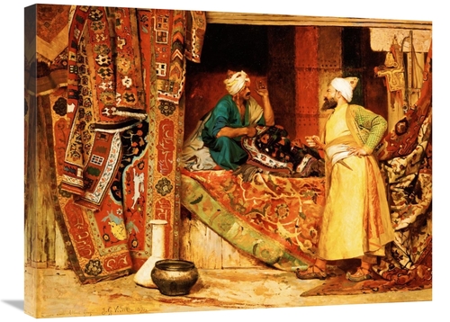 Global Gallery GCS-267528-30-142 30 in. Carpet Seller Art Print - Jean