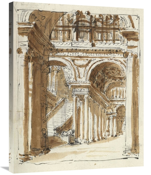 Global Gallery GCS-453974-2835-142 28 x 35 in. Grand Entrance Hall,