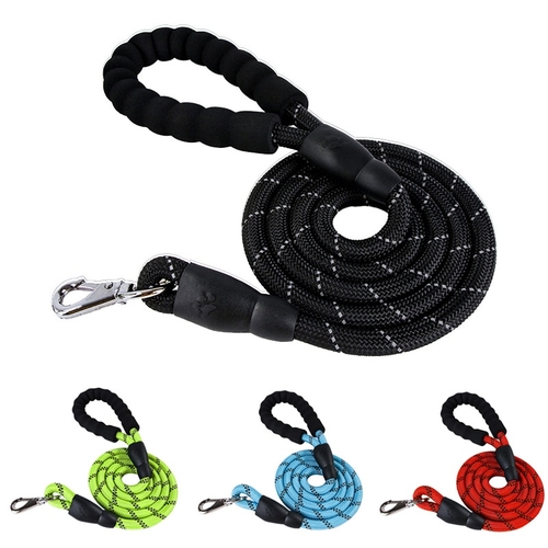 Reflective Nylon Dog Leash Rope Running Walking