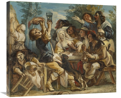 Global Gallery GCS-454804-30-142 30 in. A Merry Company Art Print - Ja