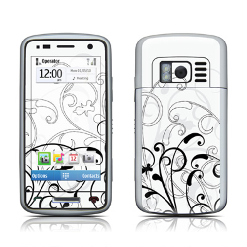 DecalGirl NC06-WB-FLEUR Nokia C6 Skin - W&B Fleur