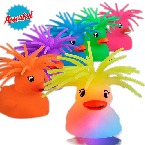Blinkee 1090010 Flashing Crazy Hair Puffer Duck - Pack of 6
