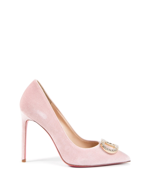 Cindarella Velvet Pump Light Pink