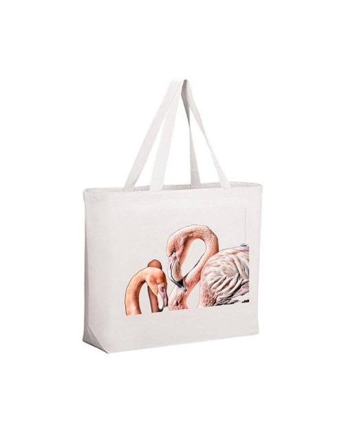 Pink Flamingos Tote Bag Grocery Beach bag