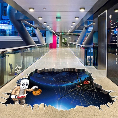 2018 Halloween 3D Wall Sticker Removable Terror