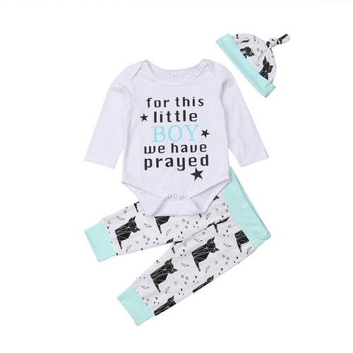 Fashion Newborn Autumn Clothes Baby Boy Cotton