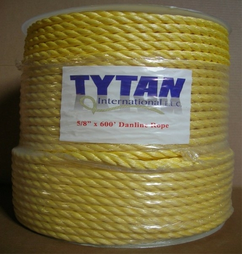 Tytan International PP14100YMSP Poly Rope, Yellow - 0.25 in. x 100