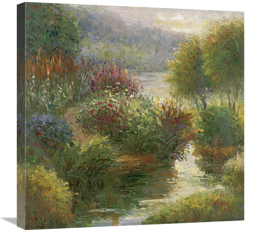 Global Gallery GCS-128433-2424-142 24 x 24 in. Ann Maries Garden Art P