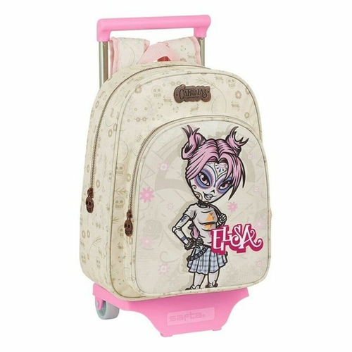 School Rucksack with Wheels 705 Catrinas Elsa (26 x 34 x 11 cm)