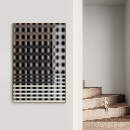 Modern Abstract Geometric Lines Porch Home