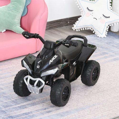 Kids Ride on Toy 4 Wheel Motorcycle Car for 18-36 Months Black