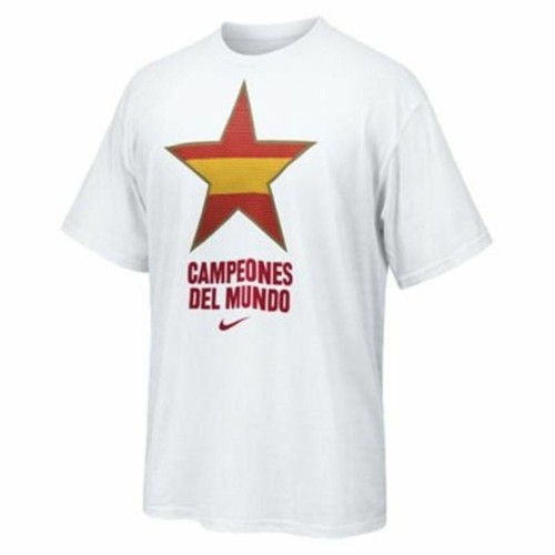 Men’s Short Sleeve T-Shirt Nike Estrella España Campeones del Mundo