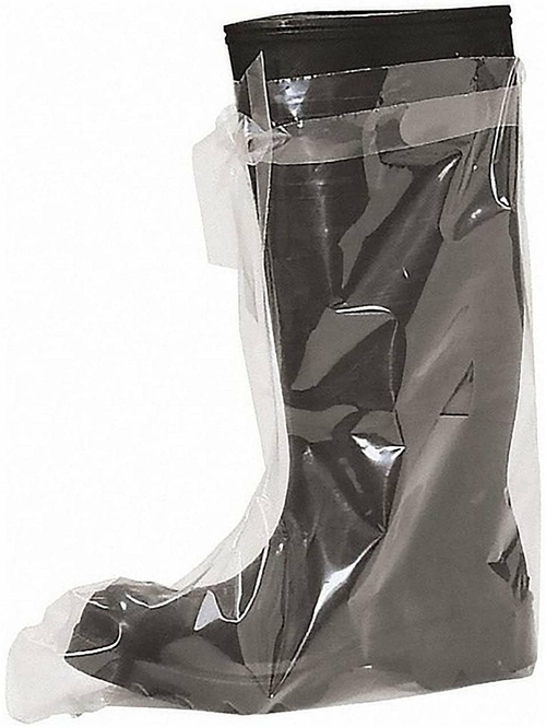 Polyethylene Boot Covers X-Large. Pack of 50 Clear 4 mil LDPE Boot