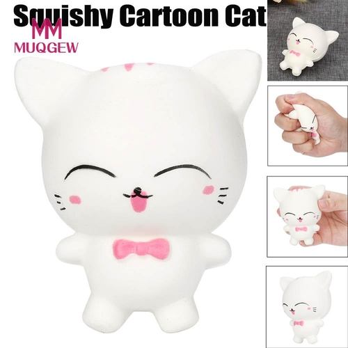 Squeeze Toy Kawai Cartoon Little Cat Squishy Slow