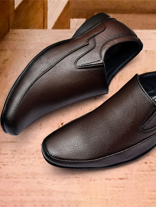 Men Brown Slip On Shoes