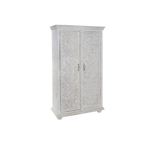 Cupboard DKD Home Decor Wood White Mango wood 100 x 40 x 180 cm