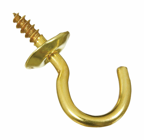 National Manufacturing Sales 5706635 0.62 in. Cup Hook, Solid Bras