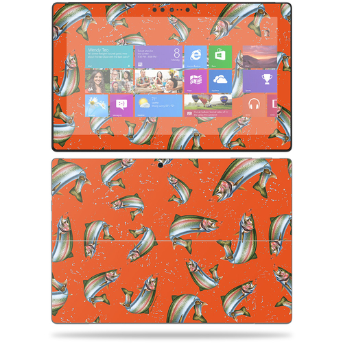 MightySkins MISURPRO1-Trout Collage Skin for Microsoft Surface Pro - T