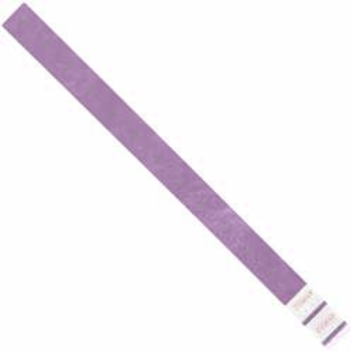 Tyvek WR101PL 0.75 x 10 in. Purple Wristbands - Case of 500
