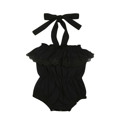 2019 New Toddler Baby Girl Lace Sling Bodysuit