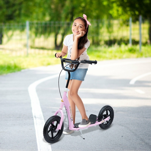 HOMCOM Adjustable Kids Pro Stunt Scooter Children Street Bike Bicycle