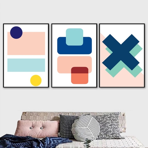 Abstract Geometry Plus Wall Art Canvas