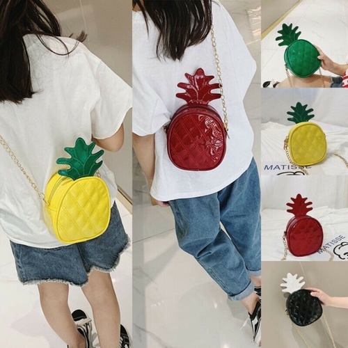 Fashion Pineapple Kids Children Girl Handbag Small