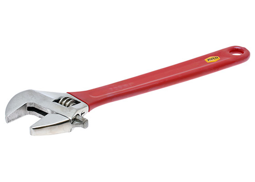 Aven 21190-12G Adjustable Stainless Steel Wrench With Grips - 12 Inch