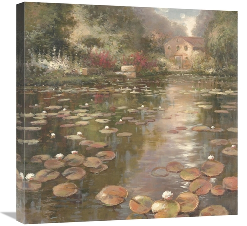 Global Gallery GCS-464736-2424-142 24 x 24 in. Lily Pond - Pastel Vers